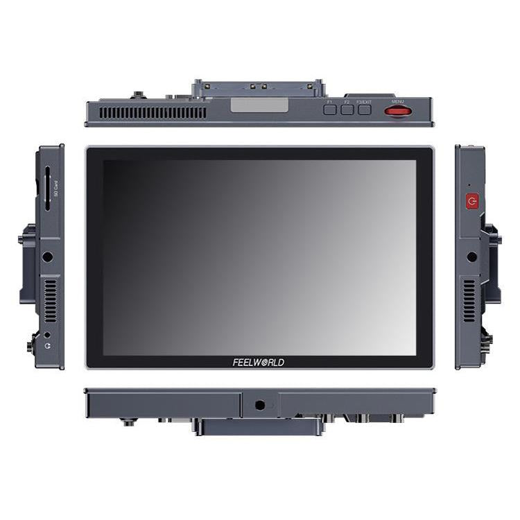 FEELWORLD S10 10.1 inch 12G SDI HDMI2.0 Camera Field Monitor High Brightness 1200nit Touchscreen Monitor (Black) - On-camera Monitors by FEELWORLD | Online Shopping UK | buy2fix