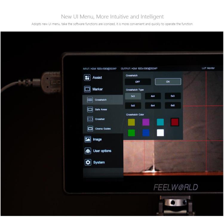 FEELWORLD SH7 7 inch Ultra Bright 2200nit On-camera Monitor SDI HDMI Cross Conversion Monitor (Black) - On-camera Monitors by FEELWORLD | Online Shopping UK | buy2fix