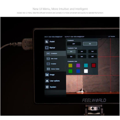 FEELWORLD SH7 7 inch Ultra Bright 2200nit On-camera Monitor SDI HDMI Cross Conversion Monitor (Black) - On-camera Monitors by FEELWORLD | Online Shopping UK | buy2fix