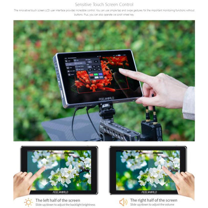 FEELWORLD S7 7 inch 12G SDI HDMI2.0 Camera Field Monitor High Brightness1600nit Touchscreen Monitor (Black) - On-camera Monitors by FEELWORLD | Online Shopping UK | buy2fix
