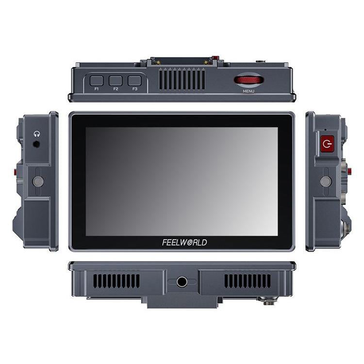 FEELWORLD H5 5.5 inch 12G SDI HDMI 2.0 Camera Field Monitor High Brightness 1200nit Touchscreen Monitor (Black) - On-camera Monitors by FEELWORLD | Online Shopping UK | buy2fix