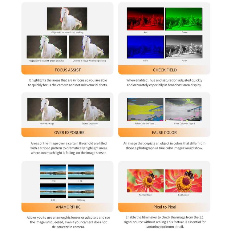 FEELWORLD T10 10.1 inch Aluminium DSLR Camera Field Monitor Touch Screen 4K HDMI Monitor (Black) - On-camera Monitors by FEELWORLD | Online Shopping UK | buy2fix