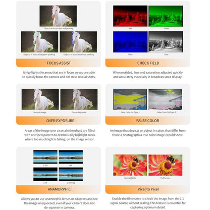 FEELWORLD F7 PLUS 7 inch DSLR Camera Field Monitor Touch Screen 4K HDMI High Brightness 1200nit Monitor (Black) - On-camera Monitors by FEELWORLD | Online Shopping UK | buy2fix