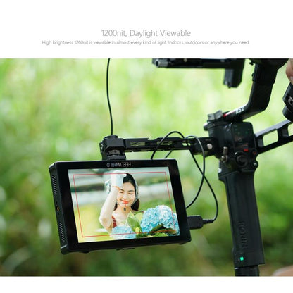 FEELWORLD F7 PLUS 7 inch DSLR Camera Field Monitor Touch Screen 4K HDMI High Brightness 1200nit Monitor (Black) - On-camera Monitors by FEELWORLD | Online Shopping UK | buy2fix