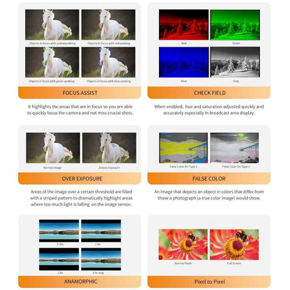 FEELWORLD P6X 5.5 inch Aluminium DSLR Camera Field Monitor Touch Screen 4K HDMI High Brightness 1000nit Monitor (Black) - On-camera Monitors by FEELWORLD | Online Shopping UK | buy2fix