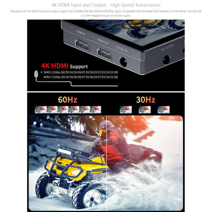 FEELWORLD P6X 5.5 inch Aluminium DSLR Camera Field Monitor Touch Screen 4K HDMI High Brightness 1000nit Monitor (Black) - On-camera Monitors by FEELWORLD | Online Shopping UK | buy2fix