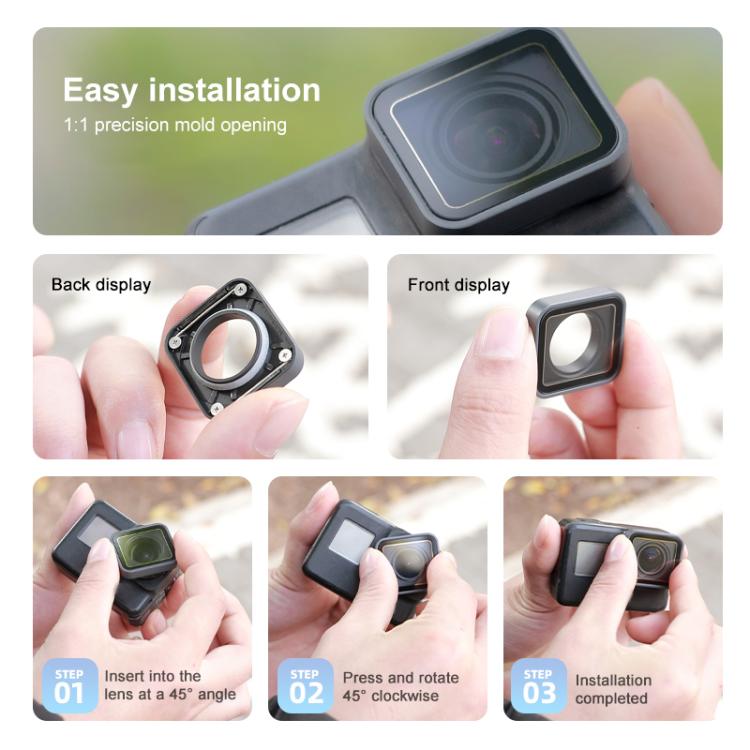 For GoPro HERO7 /6 Black /5 Black UV Protective Lens Repair Part(Black) by buy2fix
