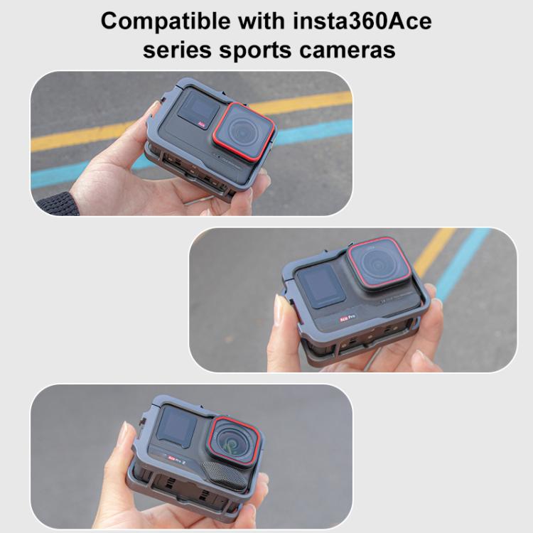 For Insta360 Ace Pro 2 Metal Protective Cage Adapter Frame - Mount & Holder by buy2fix | Online Shopping UK | buy2fix