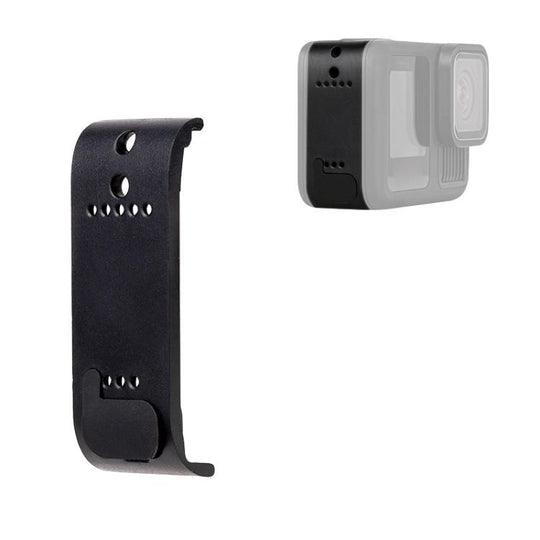 BS Plastic Battery Side Interface Cover with Silicone Plug for GoPro HERO13 Black /12 Black /11 Black /10 Black /9 Black
