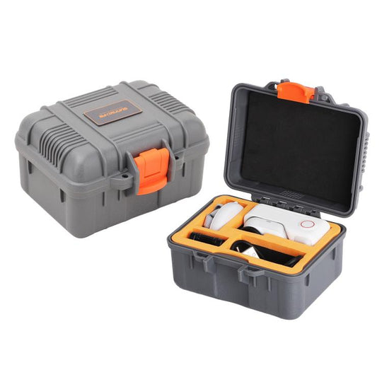 For Insta360 GO Ultra Sunnylife Mini Travel Box Waterproof Carrying Box Shock-proof Hard Shell (Grey)