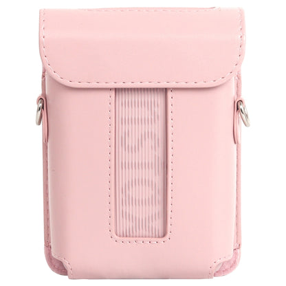 For FUJIFILM Instax mini Link 3 Full Body Leather Case Bag with Strap (Pink) - Leather Bag by buy2fix | Online Shopping UK | buy2fix