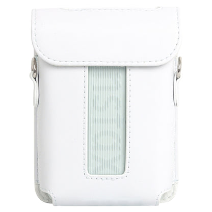 For FUJIFILM Instax mini Link 3 Full Body Leather Case Bag with Strap (White) - Leather Bag by buy2fix | Online Shopping UK | buy2fix