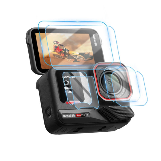 For Insta360 Ace Pro 2 STARTRC 2 Sets 3 in 1 Rear & Front  Screen + Lens Tempered Glass Film - Protective Film & Stickers by STARTRC | Online Shopping UK | buy2fix