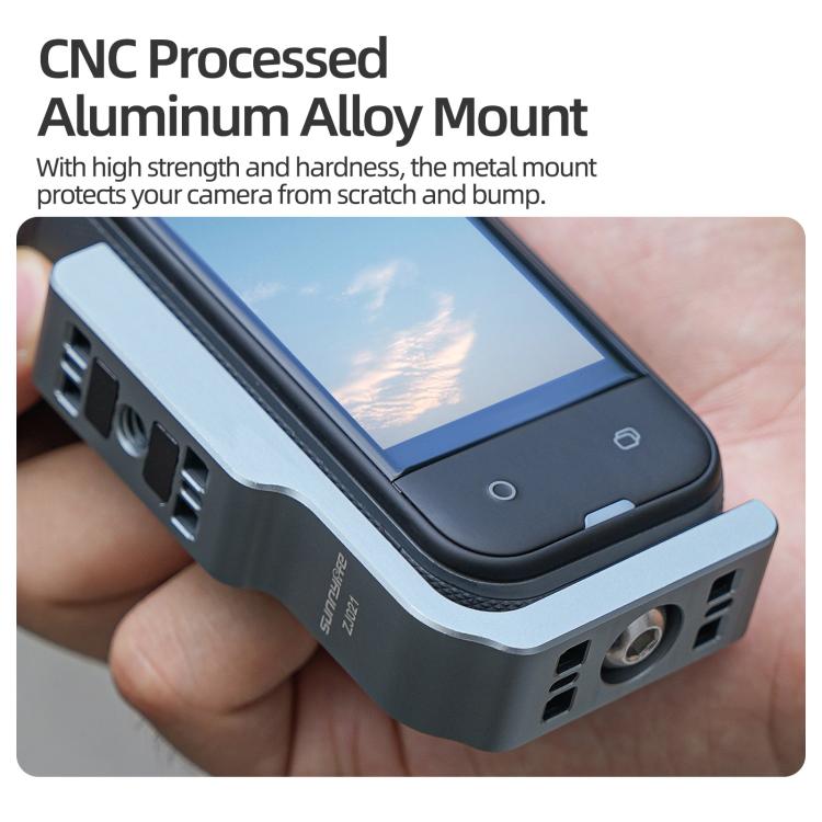 For Insta360 X5 / X4 Sunnylife L-Type Vertical-Horizontal Magnetic Mount with DZ015 Magnetic Adapter Quick Release Mount Adapter Stand (Grey) - Mount & Holder by Sunnylife | Online Shopping UK | buy2fix