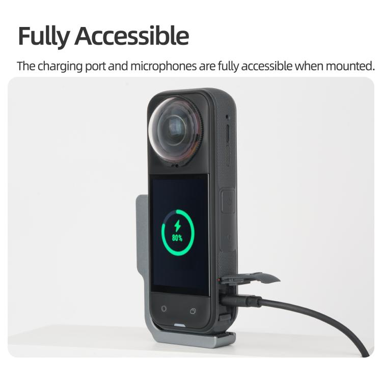 For Insta360 X5 / X4 Sunnylife L-Type Vertical-Horizontal Magnetic Mount with DZ015 Magnetic Adapter Quick Release Mount Adapter Stand (Grey) - Mount & Holder by Sunnylife | Online Shopping UK | buy2fix