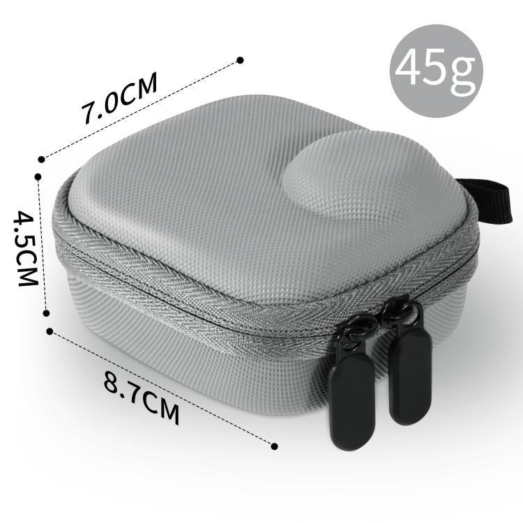 For Insta360 GO Ultra STARTRC Mini Portable Body Diamond Texture PU Storage Bag (Grey) - Case & Bags by STARTRC | Online Shopping UK | buy2fix