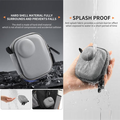 For Insta360 GO Ultra STARTRC Mini Portable Body Diamond Texture PU Storage Bag (Grey) - Case & Bags by STARTRC | Online Shopping UK | buy2fix