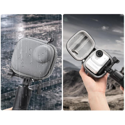 For Insta360 GO Ultra STARTRC Mini Portable Body Diamond Texture PU Storage Bag (Grey) - Case & Bags by STARTRC | Online Shopping UK | buy2fix