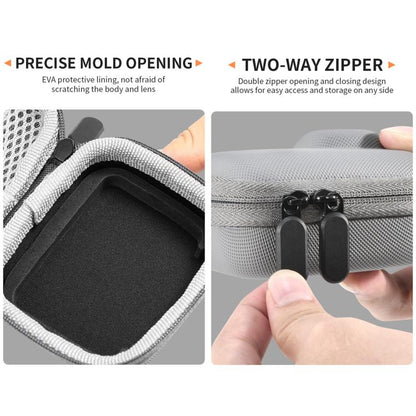 For Insta360 GO Ultra STARTRC Mini Portable Body Diamond Texture PU Storage Bag (Grey) - Case & Bags by STARTRC | Online Shopping UK | buy2fix