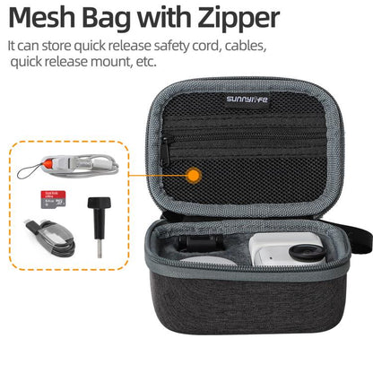 For Insta360 GO Ultra Sunnylife Standard Portable Protective Box Storage Bag (Black) - Case & Bags by Sunnylife | Online Shopping UK | buy2fix