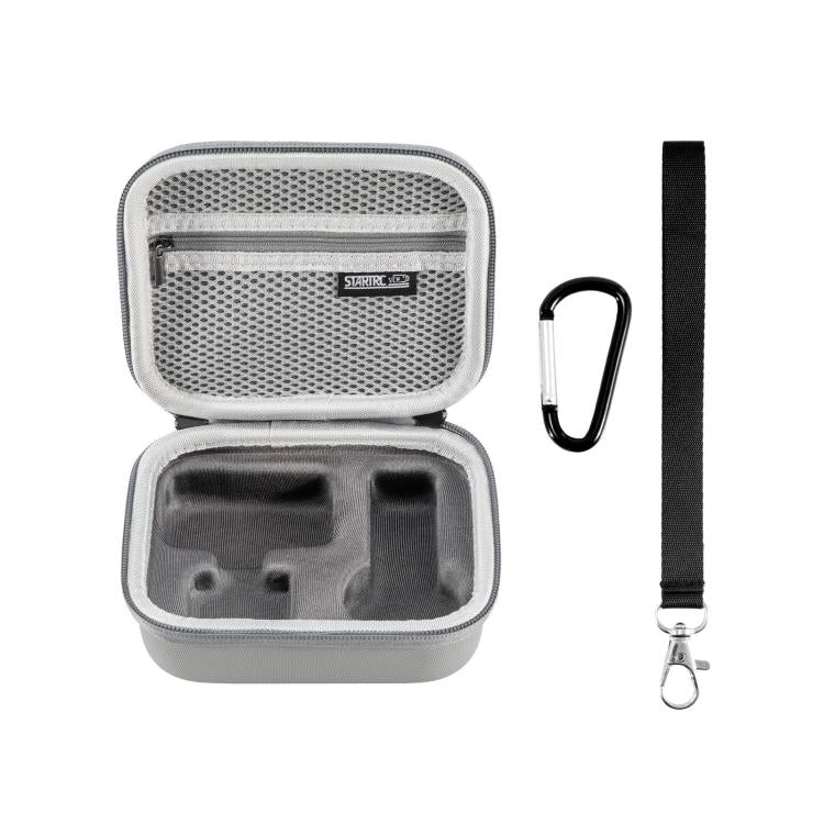 For Insta360 GO Ultra STARTRC Standard Portable Protective Box Diamond Texture PU Storage Bag (Grey) - Case & Bags by STARTRC | Online Shopping UK | buy2fix