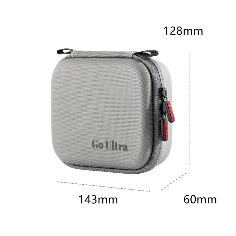 For Insta360 GO Ultra STARTRC Standard Portable Protective Box Diamond Texture PU Storage Bag (Grey) - Case & Bags by STARTRC | Online Shopping UK | buy2fix