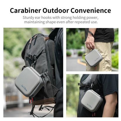 For Insta360 GO Ultra STARTRC Standard Portable Protective Box Diamond Texture PU Storage Bag (Grey) - Case & Bags by STARTRC | Online Shopping UK | buy2fix