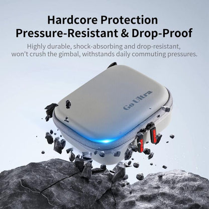 For Insta360 GO Ultra STARTRC Standard Portable Protective Box Diamond Texture PU Storage Bag (Grey) - Case & Bags by STARTRC | Online Shopping UK | buy2fix