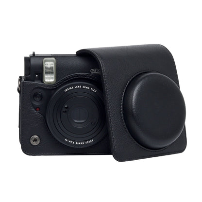 For Fujifilm Instax mini 99 Full Body Camera PU Leather Case Bag with Strap (Black) by buy2fix