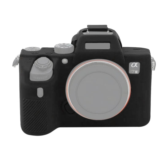 For Sony A7 III / ILCE-7M3 / A7R III Soft Silicone Protective Case(Black)
