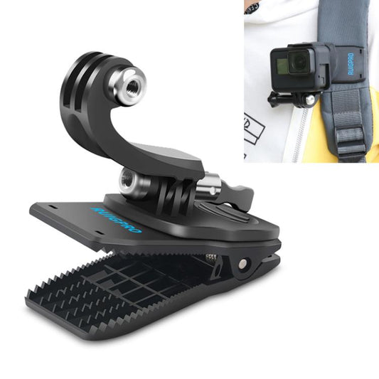RUIGPRO 360 Degree Rotation J-Type Backpack Rec-Mounts Clip Clamp Mount with Screw for GoPro HERO9 Black / HERO8 Black /HERO7 /6 /5, DJI Osmo Action, Xiaoyi and Other Action Cameras by RUIGPRO
