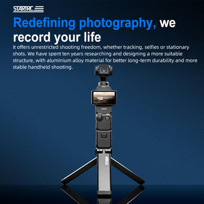 STARTRC Pocket-Size Foldable Magnetic Tripod for GoPro, DJI, Insta360 Action Cameras, DJI Pocket Series (Black) - Holder by STARTRC | Online Shopping UK | buy2fix
