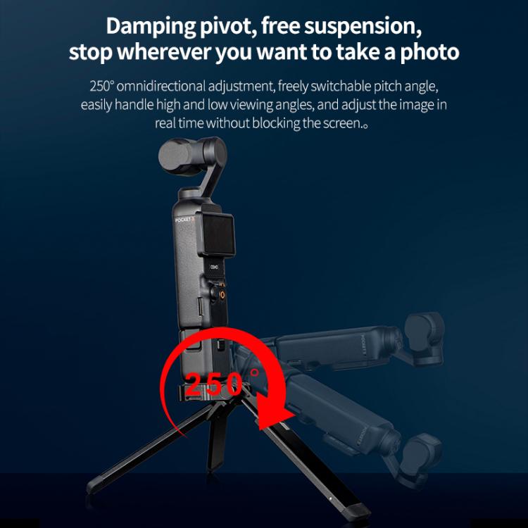 STARTRC Pocket-Size Foldable Magnetic Tripod for GoPro, DJI, Insta360 Action Cameras, DJI Pocket Series (Black) - Holder by STARTRC | Online Shopping UK | buy2fix