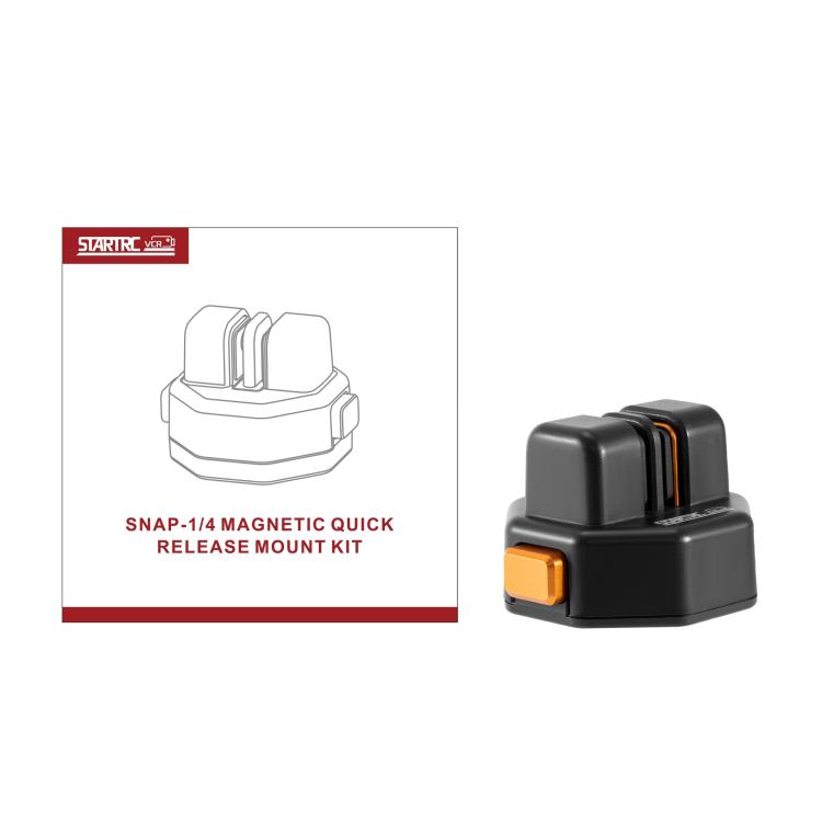 STARTRC VCR Snap-Mag Quick Release Base Mount Adapter For GoPro (Black) - Connection Mount by STARTRC | Online Shopping UK | buy2fix