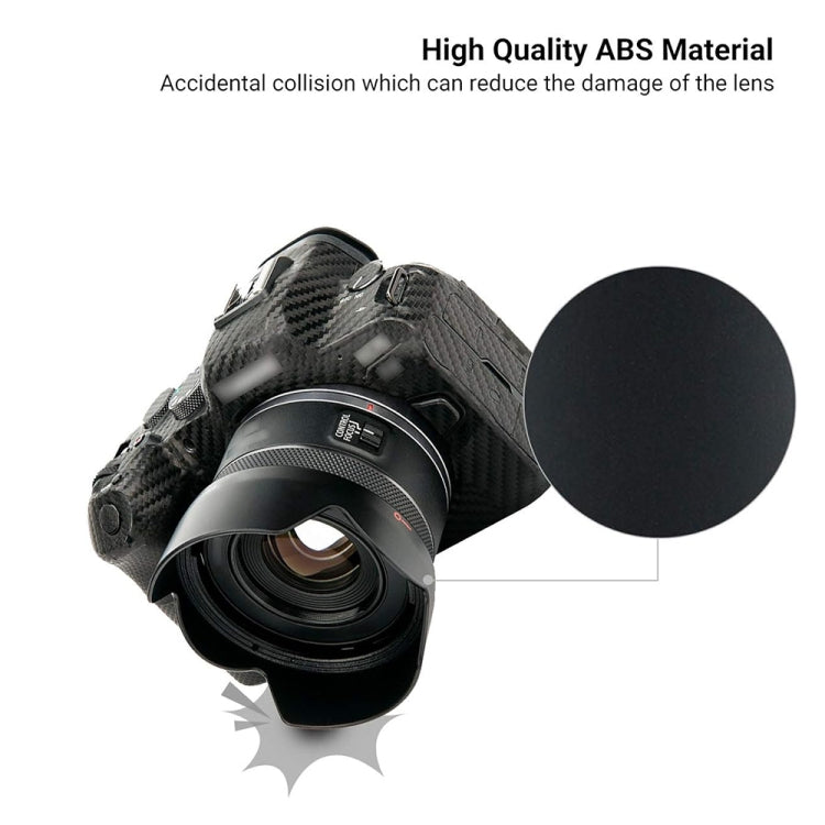 ES-65BII Lens Hood Shade for Canon RF 50mm F1.8 STM Lens - Lens Hood by buy2fix | Online Shopping UK | buy2fix