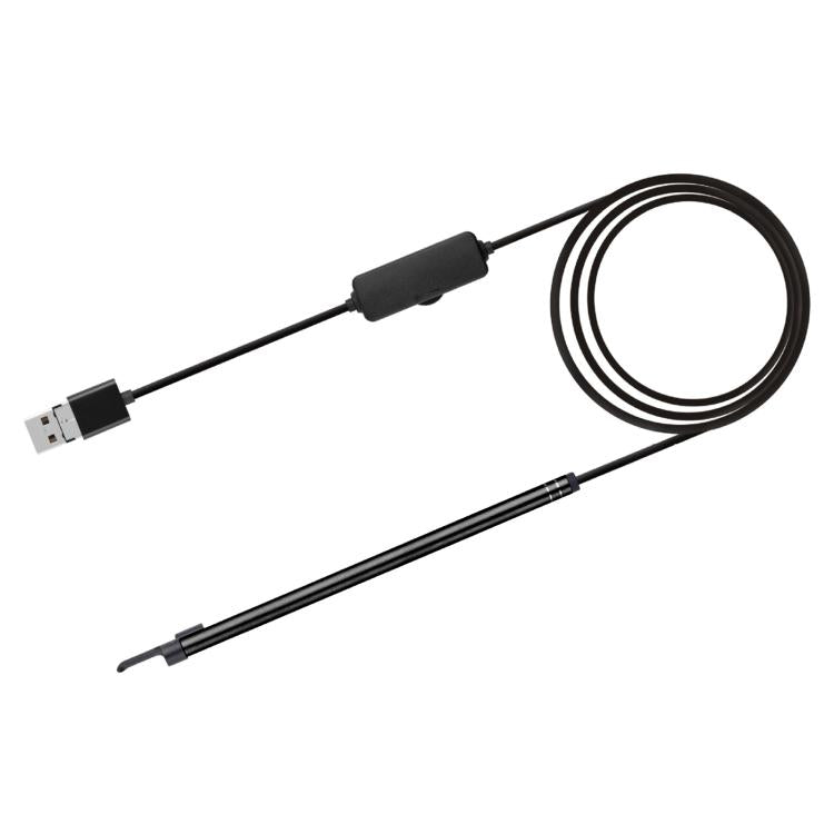 2 in 1 USB HD Visual Earwax Clean Tool Endoscope Borescope with LED Lights & Wifi, Cable length: 2m (Black) -  by buy2fix | Online Shopping UK | buy2fix