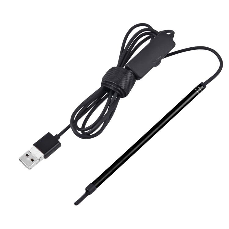 2 in 1 USB HD Visual Earwax Clean Tool Endoscope Borescope with LED Lights & Wifi, Cable length: 2m (Black) -  by buy2fix | Online Shopping UK | buy2fix