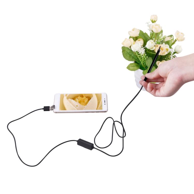 2 in 1 USB HD Visual Earwax Clean Tool Endoscope Borescope with LED Lights & Wifi, Cable length: 2m (Black) -  by buy2fix | Online Shopping UK | buy2fix