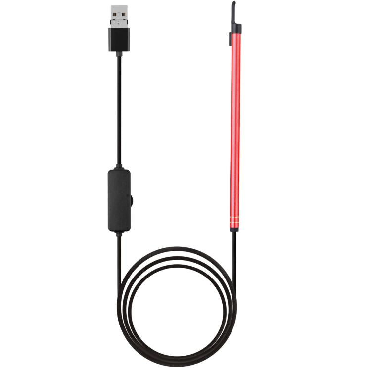 2 in 1 USB HD Visual Earwax Clean Tool Endoscope Borescope with LED Lights & Wifi, Cable length: 2m (Red) -  by buy2fix | Online Shopping UK | buy2fix