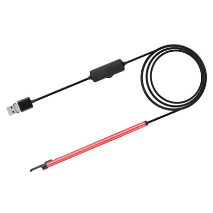 2 in 1 USB HD Visual Earwax Clean Tool Endoscope Borescope with LED Lights & Wifi, Cable length: 2m (Red) -  by buy2fix | Online Shopping UK | buy2fix