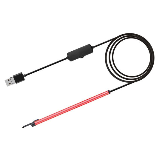 2 in 1 USB HD Visual Earwax Clean Tool Endoscope Borescope with LED Lights & Wifi, Cable length: 2m (Red) -  by buy2fix | Online Shopping UK | buy2fix