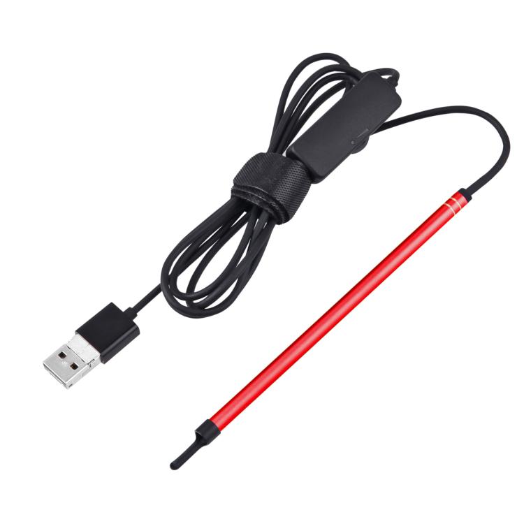 2 in 1 USB HD Visual Earwax Clean Tool Endoscope Borescope with LED Lights & Wifi, Cable length: 2m (Red) -  by buy2fix | Online Shopping UK | buy2fix