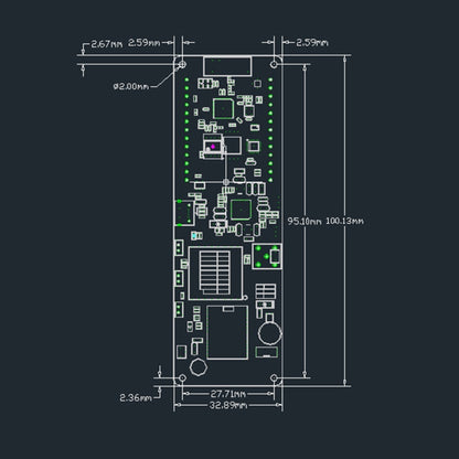 TTGO T-Beam ESP32 Bluetooth WiFi Module 433MHz GPS NEO-M8N LORA 32 Module with Antenna & 18650 Battery Holder by TTGO
