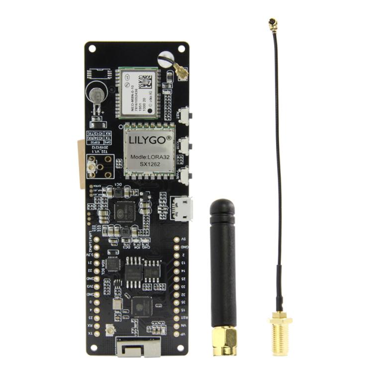 TTGO T-Beam ESP32 Bluetooth WiFi Module 868MHz GPS NEO-M8N LORA 32 Module with Antenna & 18650 Battery Holder by TTGO