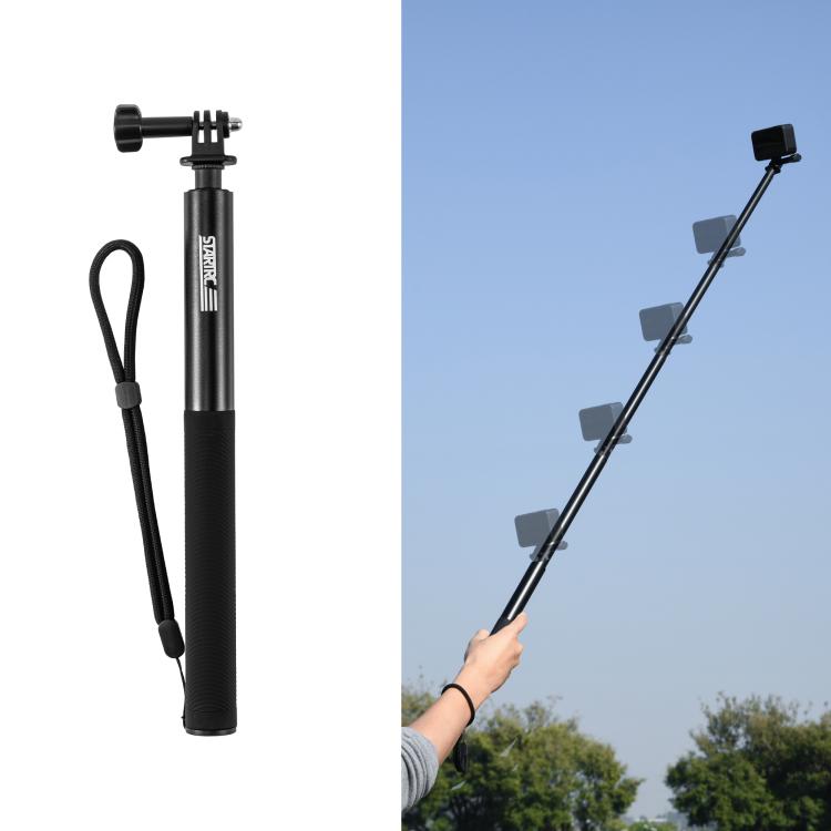 STARTRC 1.3m Handheld Extendable Pole Monopod (Black) - Extendable Pole by STARTRC | Online Shopping UK | buy2fix