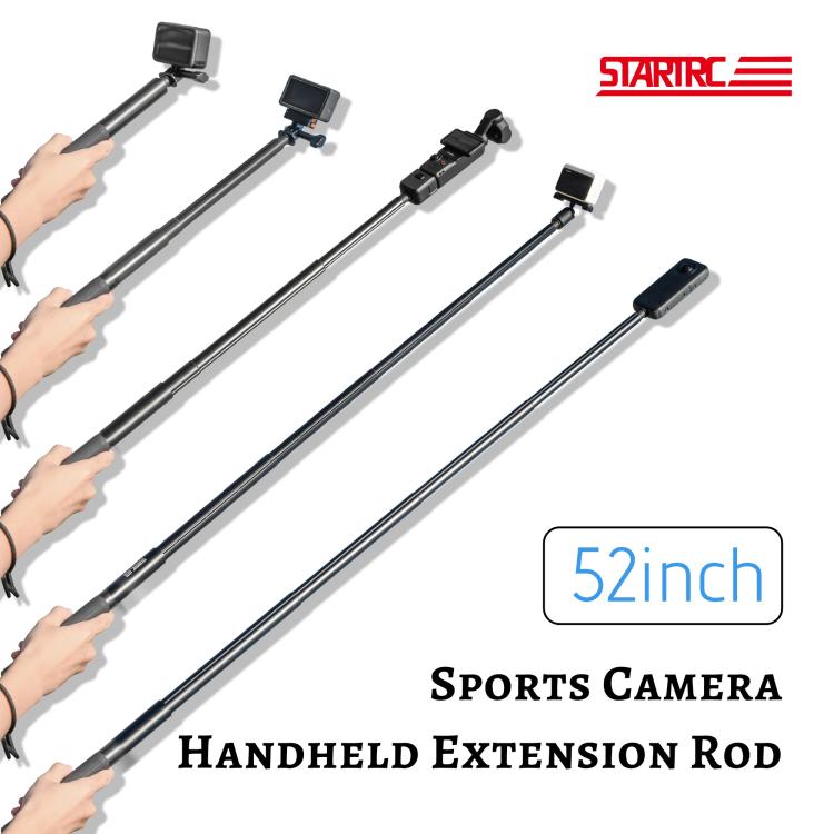 STARTRC 1.3m Handheld Extendable Pole Monopod (Black) - Extendable Pole by STARTRC | Online Shopping UK | buy2fix