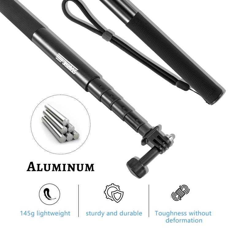 STARTRC 1.3m Handheld Extendable Pole Monopod (Black) - Extendable Pole by STARTRC | Online Shopping UK | buy2fix