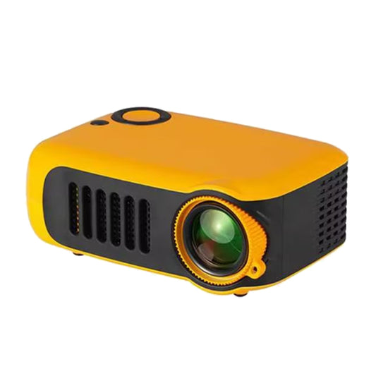 A2000 1080P Mini Portable Smart Projector Children Projector, UK Plug(Yellow) by buy2fix