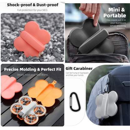 For DJI Neo Sunnylife Butterfly Storage Box Anti-collision Anti-scratch Protection Case (Grey) - Cases & Bags by Sunnylife | Online Shopping UK | buy2fix