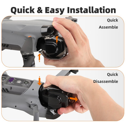 For DJI Air 3S Sunnylife Integrated Gimbal Cover Transparent Lens Cap Vision System Protector (Grey) - Other by Sunnylife | Online Shopping UK | buy2fix